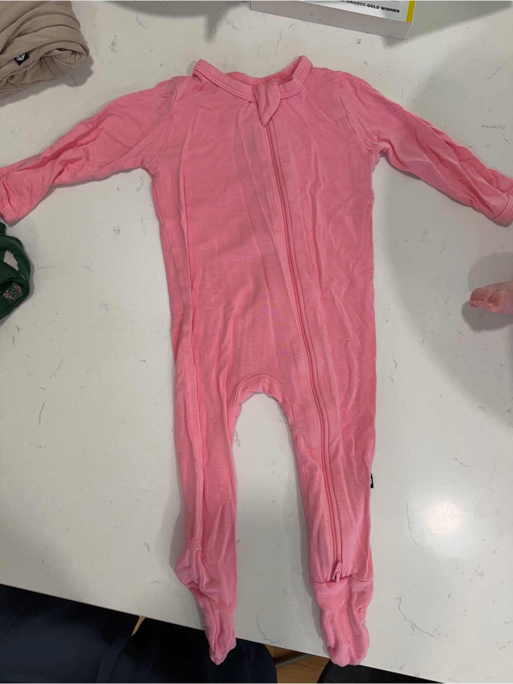 Kyte BABY Pink Footed Zippered One-Piece Sleeper